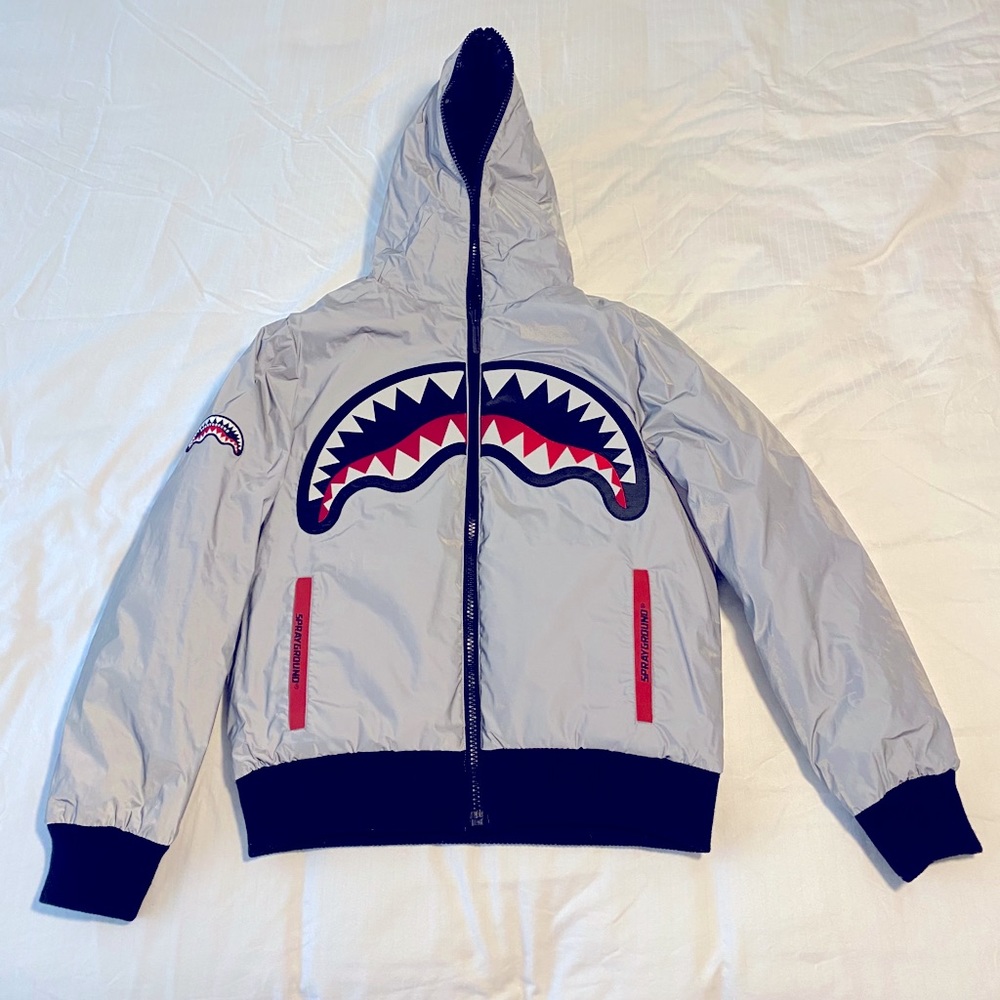 Sprayground Sharks REVERSIBLE Puffer Jacket